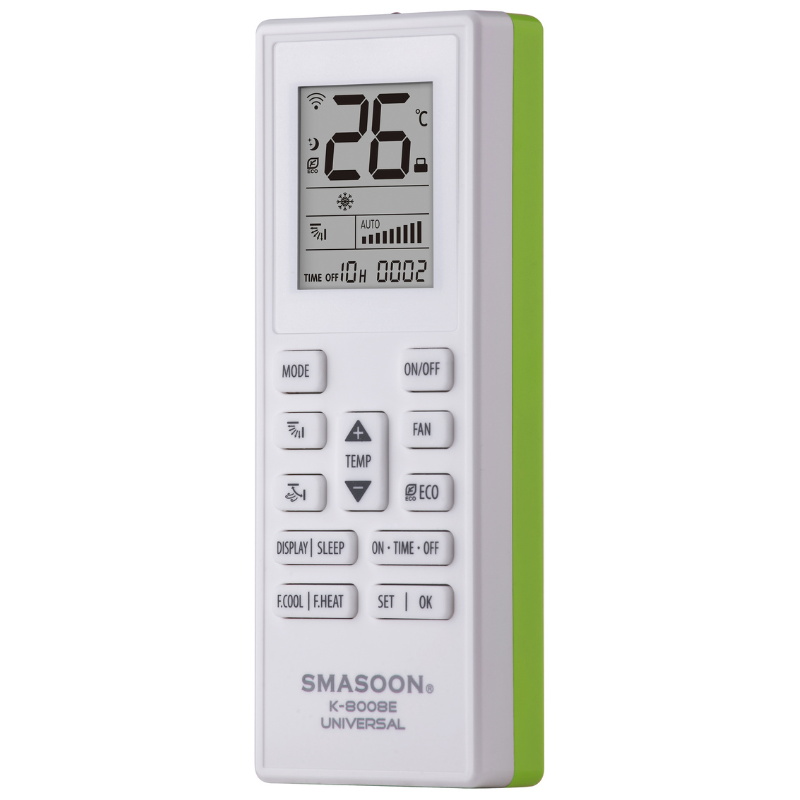 SMASOON K-8008E Universal Τηλεχειριστήριο Κλιματισμού Πράσινο 1 SMASOON K-8008E Universal Τηλεχειριστήριο Κλιματισμού Πράσινο
