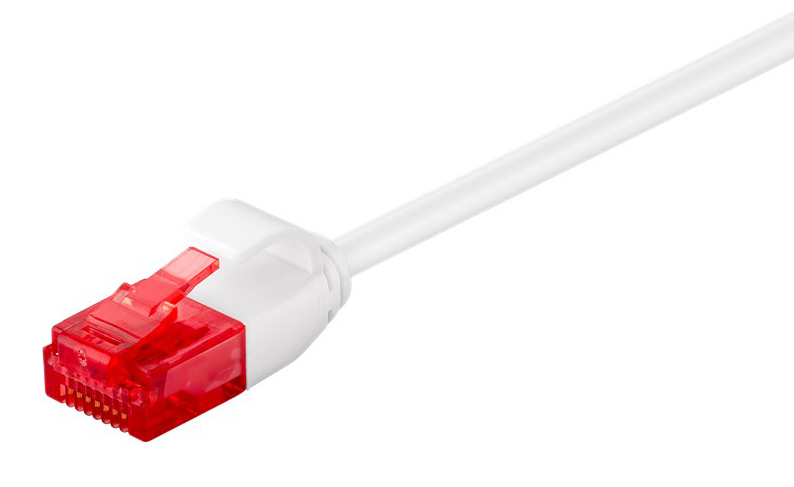 GOOBAY καλώδιο δικτύου 71550, CAT 6 U/UTP, slim, copper, 250MHz, 0.25m, λευκό 1 GOOBAY καλώδιο δικτύου 71550