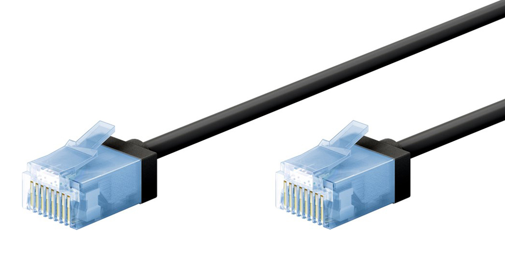 GOOBAY καλώδιο δικτύου 74238, CAT 6A U/UTP, ultra slim, copper, 500MHz, 3m, μαύρο 1 GOOBAY καλώδιο δικτύου 74238