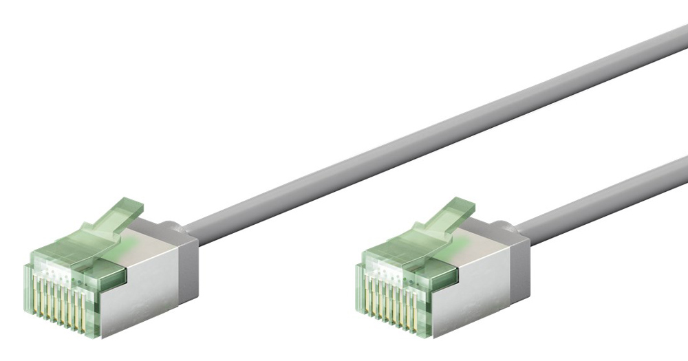 GOOBAY καλώδιο δικτύου 74345, CAT 8.1 U/FTP, ultra slim, copper, 40Gbps, 0.50m, γκρι 1 GOOBAY καλώδιο δικτύου 74345