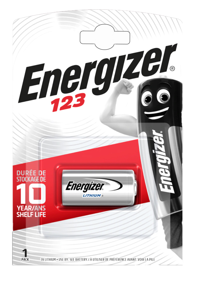 ENERGIZER μπαταρία λιθίου CR123A, 3V, 1τμχ 1 ENERGIZER μπαταρία λιθίου CR123A