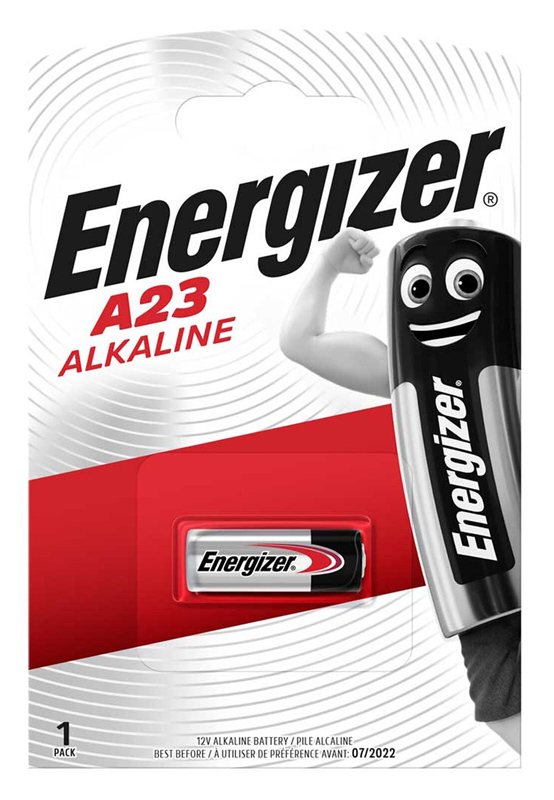 ENERGIZER αλκαλική μπαταρία A23, 12V, 1τμχ 1 ENERGIZER αλκαλική μπαταρία A23