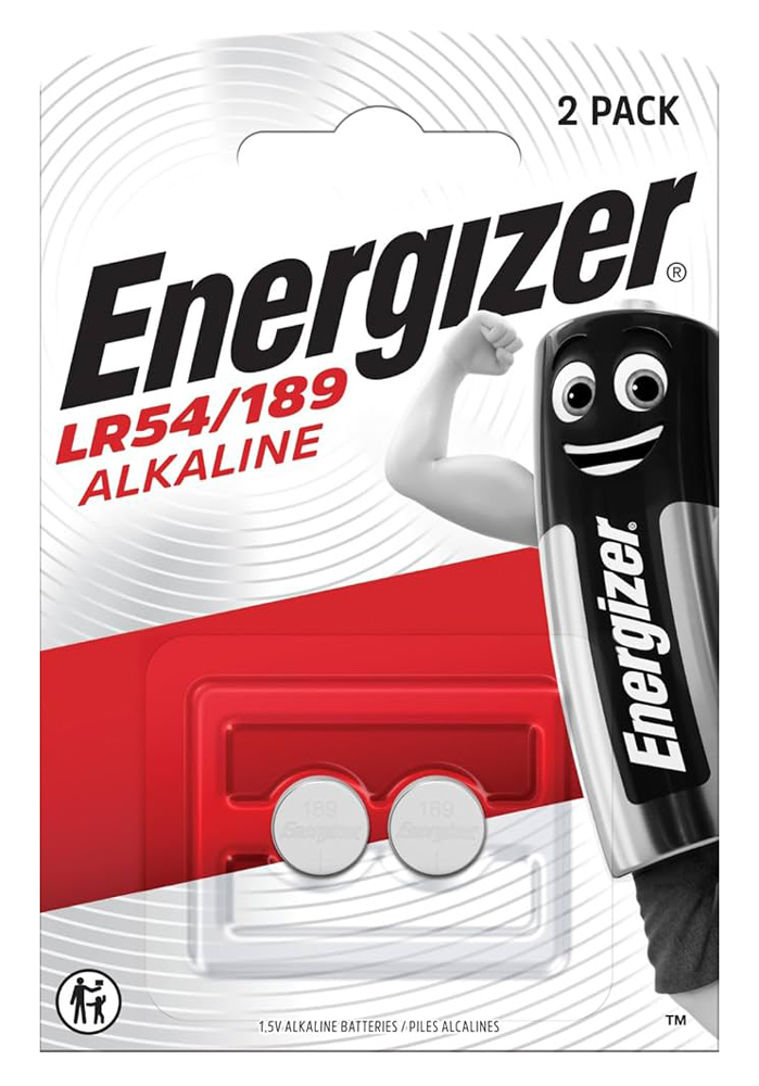 ENERGIZER αλκαλικές μπαταρίες LR54/189, 1.5V, 2τμχ 1 ENERGIZER αλκαλικές μπαταρίες LR54/189