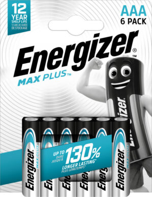 Energizer Max Plus Αλκαλική Μπαταρία AAA 6 Τεμαχίων