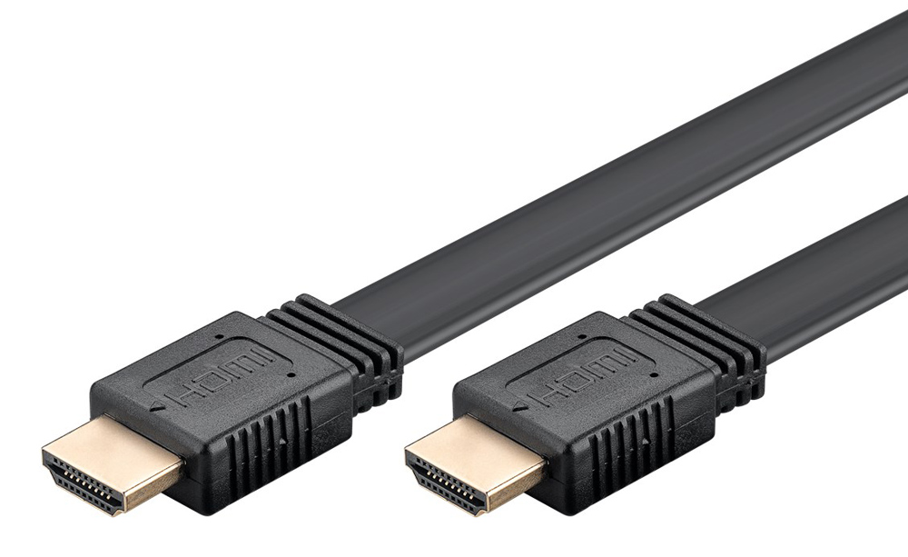 GOOBAY καλώδιο HDMI 77135 με Ethernet, flat, 8K/60Hz, 48 Gbps, 2m, μαύρο 1 GOOBAY καλώδιο HDMI 77135 με Ethernet