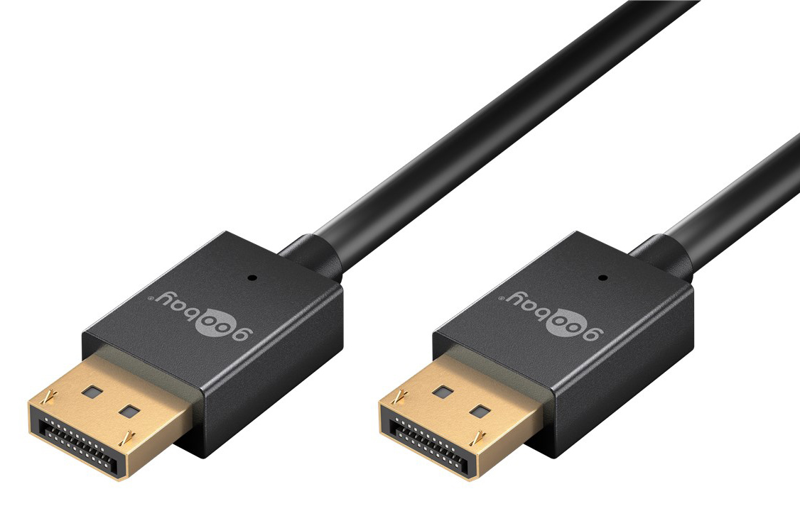 GOOBAY καλώδιο DisplayPort 77442, 8K/120Hz, 40 Gbps, 1m, μαύρο 1 GOOBAY καλώδιο DisplayPort 77442
