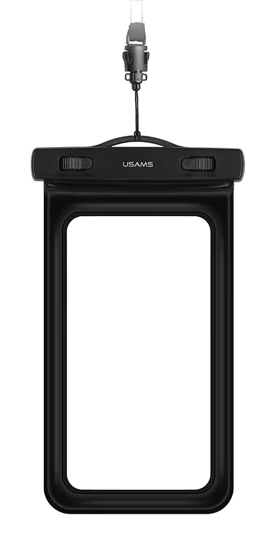 USAMS αδιάβροχη θήκη smartphone US-YD011, έως 7", IPX8, μαύρη 1 USAMS αδιάβροχη θήκη smartphone US-YD011