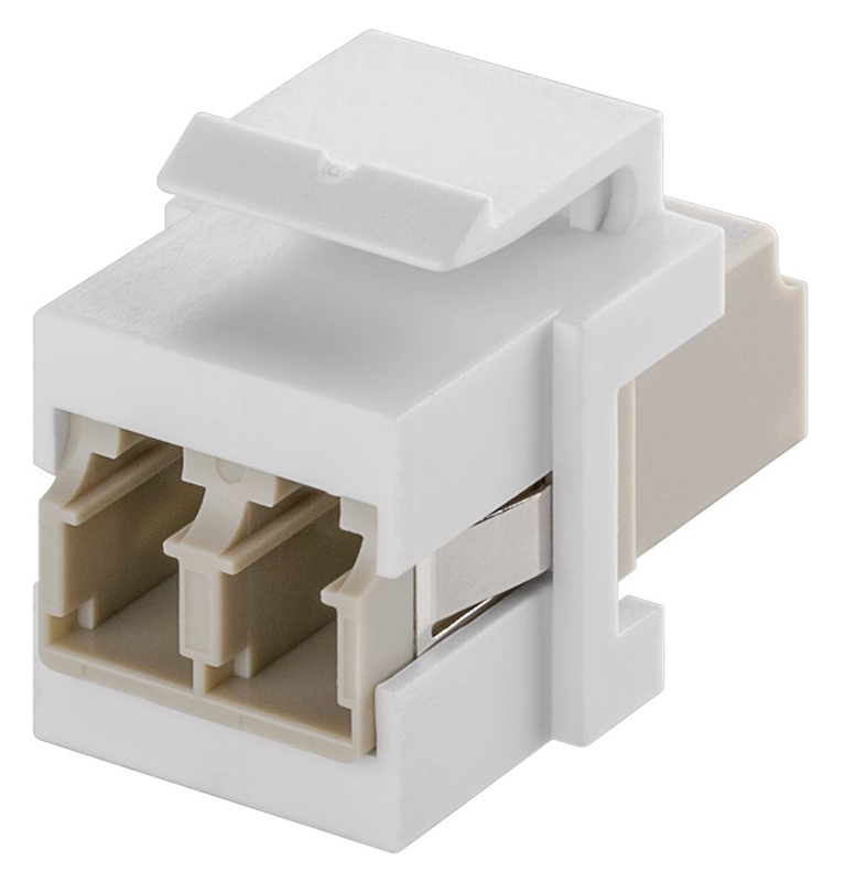 GOOBAY Keystone module οπτικής ίνας 80000, 2x LC-Duplex, λευκό 1 GOOBAY Keystone module οπτικής ίνας 80000
