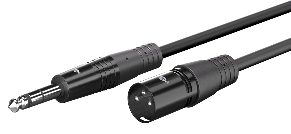 GOOBAY καλώδιο ήχου 6.35mm σε XLR 80053, 5m, μαύρο 1 GOOBAY καλώδιο ήχου 6.35mm σε XLR 80053