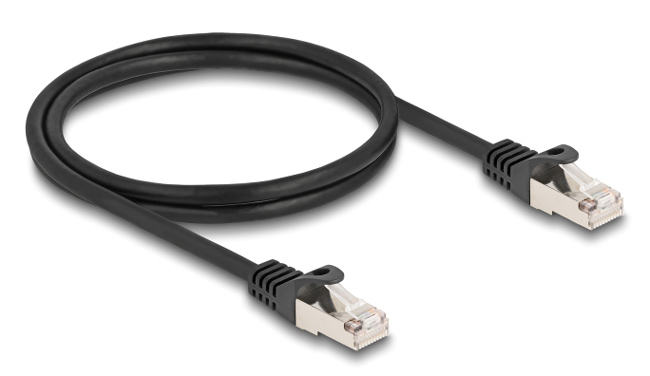 DELOCK καλώδιο RJ50 80187, S/FTP, 26 AWG, 1m, μαύρο 1 DELOCK καλώδιο RJ50 80187