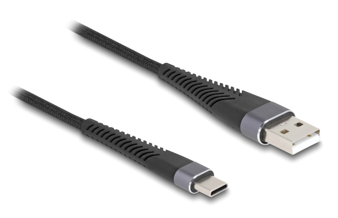 DELOCK καλώδιο USB σε USB-C 81122, 60W, 480Mbps, 2m, μαύρο 1 DELOCK καλώδιο USB σε USB-C 81122