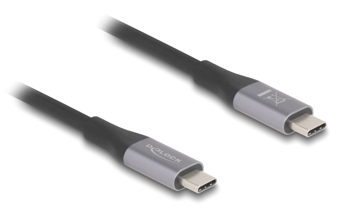 DELOCK καλώδιο USB-C 81191, 240W, 40 Gbps, 8K, 1m, E-Marker, μαύρο 1 DELOCK καλώδιο USB-C 81191