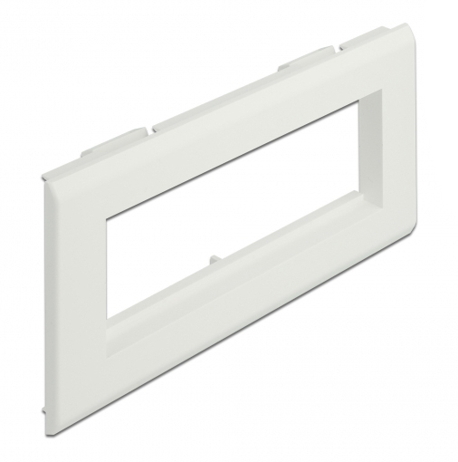 DELOCK module βάση πρίζας Easy 45 81317, 175x80mm, λευκό 1 DELOCK module βάση πρίζας Easy 45 81317