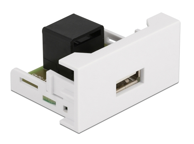 DELOCK module USB σε RJ45 Easy 45 81344, 22.5x45mm, λευκό 1 DELOCK module USB σε RJ45 Easy 45 81344