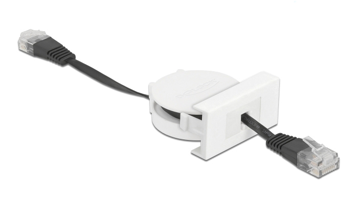 DELOCK module καλώδιο RJ45 Easy 45 81361 Cat.5e, ανασυρόμενο 50cm, μαύρο 1 DELOCK module καλώδιο RJ45 Easy 45 81361 Cat.5e