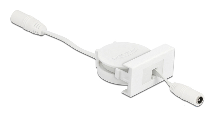 DELOCK module καλώδιο τροφοδοσίας Easy 45 81376, ανασυρόμενο 50cm, λευκό 1 DELOCK module καλώδιο τροφοδοσίας Easy 45 81376