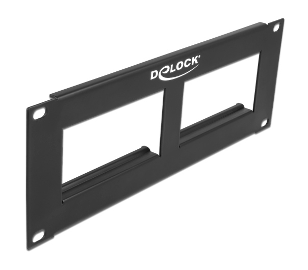 DELOCK patch panel Easy 45 81379, 10", 2U, 90.5x45.2mm x2, μαύρο 1 DELOCK patch panel Easy 45 81379