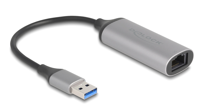 DELOCK αντάπτορας δικτύου 81571, USB, 5Gbps Ethernet, ασημί 1 DELOCK αντάπτορας δικτύου 81571