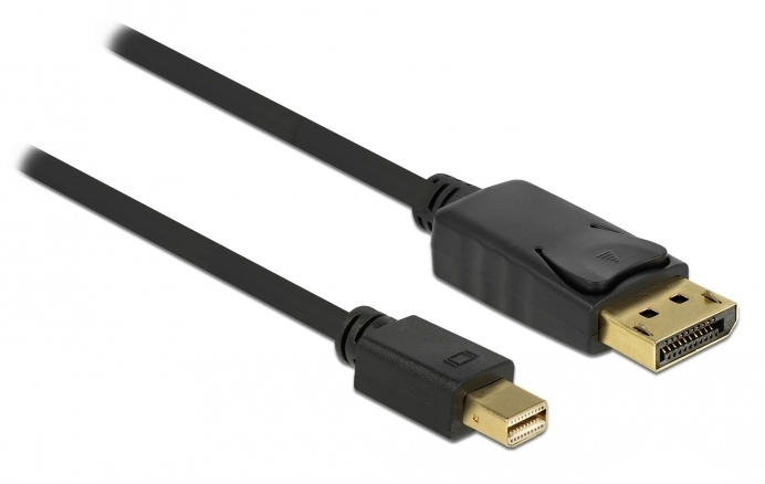DELOCK καλώδιο mini DisplayPort σε DisplayPort 82438, 4K/60Hz, 2m, μαύρο 1 DELOCK καλώδιο mini DisplayPort σε DisplayPort 82438