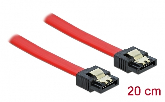 DELOCK καλώδιο SATA 82675, 6 Gb/s, 20cm, κόκκινο 1 DELOCK καλώδιο SATA 82675