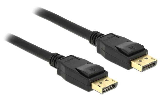 DELOCK καλώδιο DisplayPort 1.2 83806, 4K/60Hz, 21.6 Gbps, 2m, μαύρο 1 DELOCK καλώδιο DisplayPort 1.2 83806