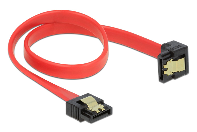 DELOCK καλώδιο SATA 83978, γωνιακό, 6Gb/s, 30cm, κόκκινο 1 DELOCK καλώδιο SATA 83978