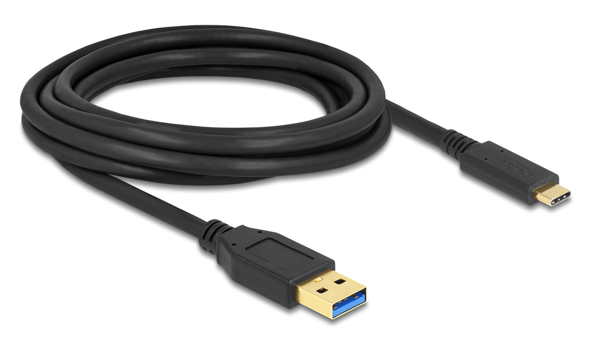 DELOCK καλώδιο USB-C σε USB 84006, 10Gbps, 3m, μαύρο 1 DELOCK καλώδιο USB-C σε USB 84006