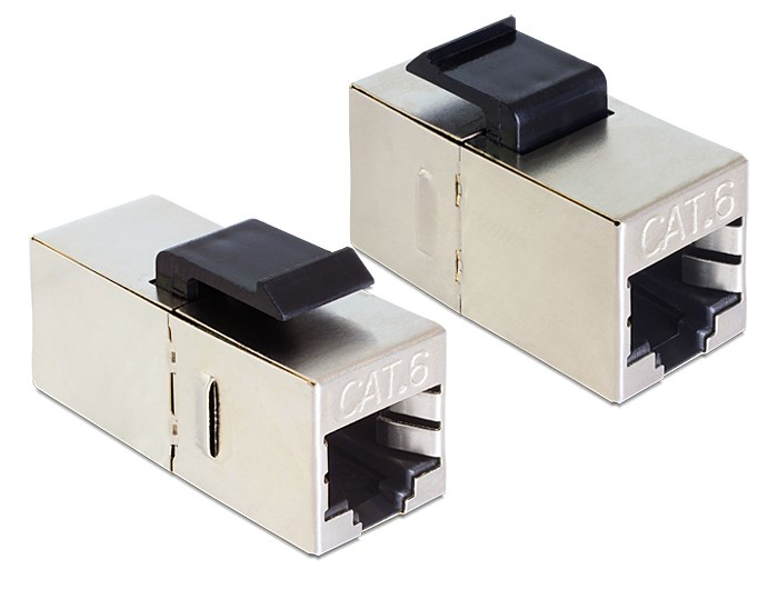 DELOCK Keystone module RJ45 86210, Cat 6 STP, ασημί 1 DELOCK Keystone module RJ45 86210