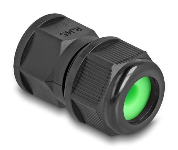 DELOCK σύνδεσμος για RJ45 86995, αδιάβροχος IP67, μαύρος 1 DELOCK σύνδεσμος για RJ45 86995