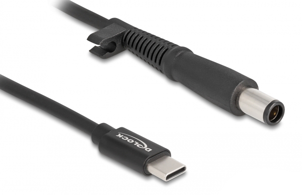 DELOCK καλώδιο τροφοδοσίας laptop 87972, USB-C σε HP 7.4x5.0mm, 1.5m, μαύρο 1 DELOCK καλώδιο τροφοδοσίας laptop 87972