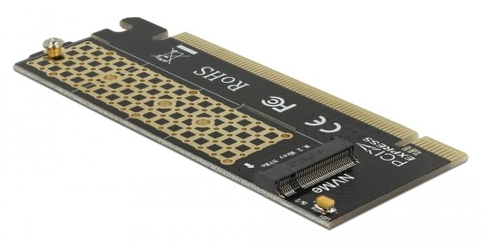 DELOCK Κάρτα Επέκτασης PCIe x16 σε NVMe M.2 Key M 1 DELOCK Κάρτα Επέκτασης PCIe x16 σε NVMe M.2 Key M