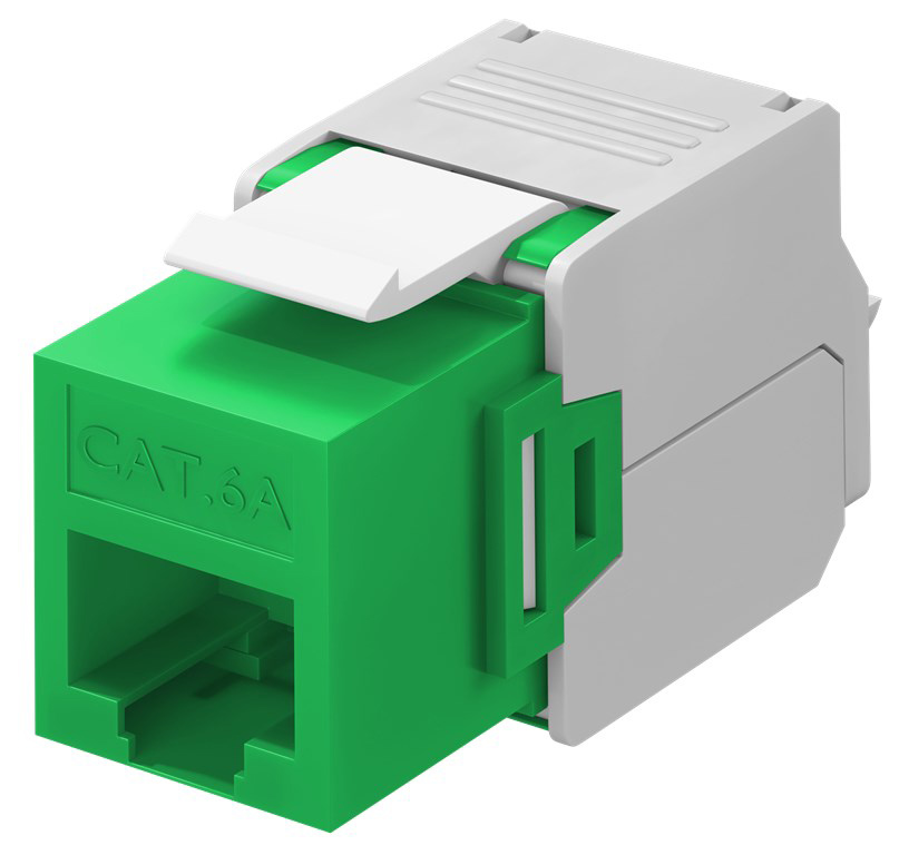 GOOBAY Keystone module RJ45 CAT 6A 90687, UTP, πράσινο 1 GOOBAY Keystone module RJ45 CAT 6A 90687