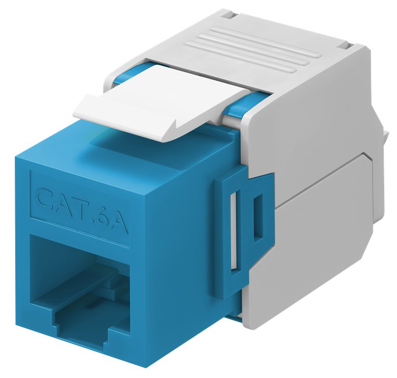 GOOBAY Keystone module RJ45 CAT 6A 90688, UTP, μπλε 1 GOOBAY Keystone module RJ45 CAT 6A 90688