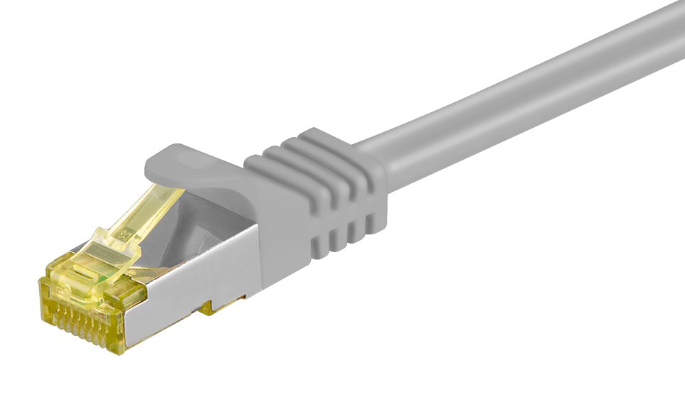 GOOBAY καλώδιο δικτύου 91585, CAT 7 S/FTP, copper, 500MHz, 1m, γκρι 1 GOOBAY καλώδιο δικτύου 91585