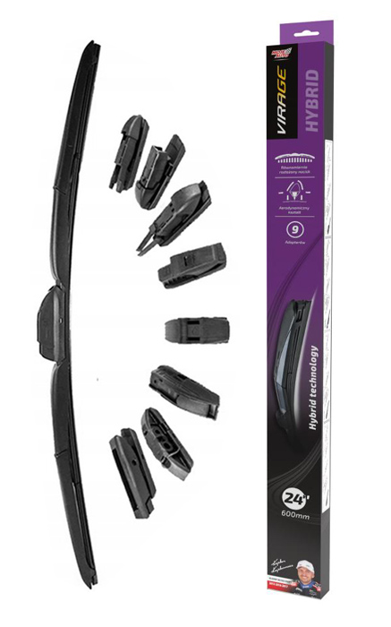 MOJE AUTO υαλοκαθαριστήρας Hybrid 92-H24, 24" (600mm), 9 αντάπτορες 1 MOJE AUTO υαλοκαθαριστήρας Hybrid 92-H24