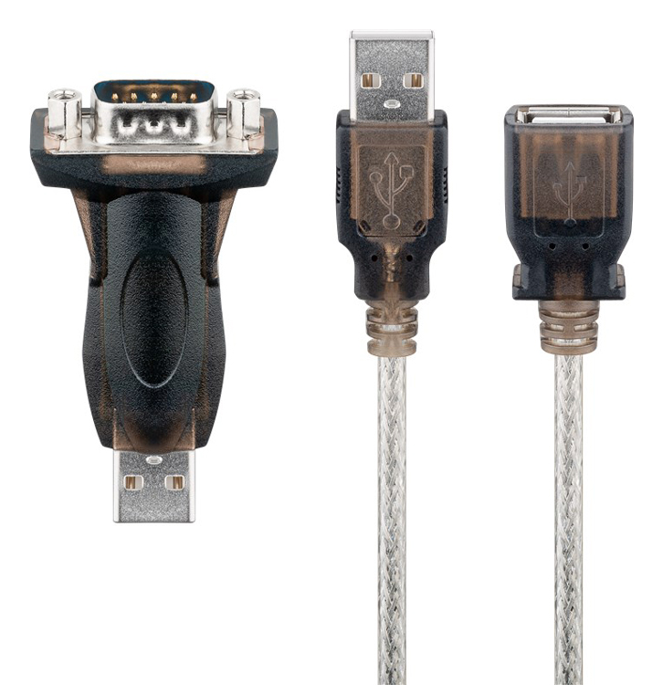 GOOBAY αντάπτορας/καλώδιο USB σε RS-232 93128, 1 Mbit/s, 1.5m, διάφανο 1 GOOBAY αντάπτορας/καλώδιο USB σε RS-232 93128