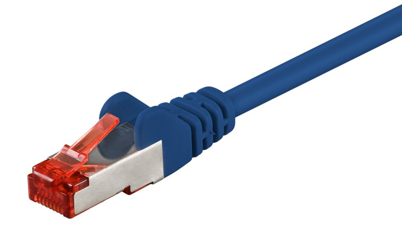 GOOBAY καλώδιο δικτύου 93211, CAT 6 S/FTP, copper, 250MHz, 0.25m, μπλε 1 GOOBAY καλώδιο δικτύου 93211