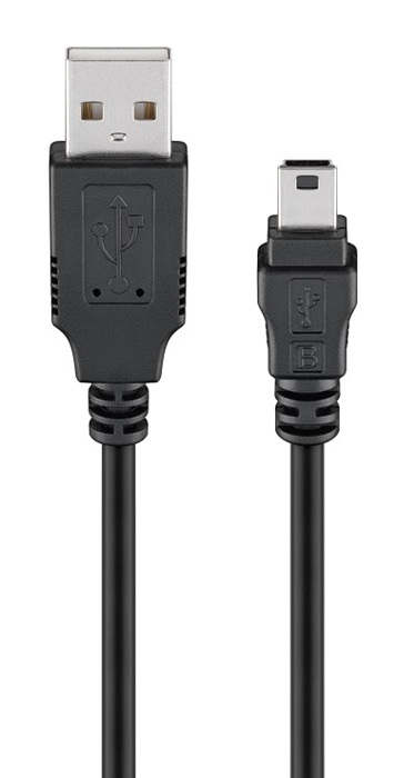 GOOBAY καλώδιο USB σε USB Mini 93229, 480Mbps, 0.3m, μαύρο 1 GOOBAY καλώδιο USB σε USB Mini 93229