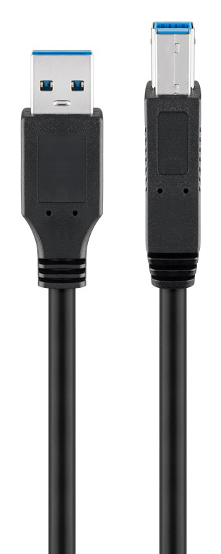 GOOBAY καλώδιο USB 3.0 SuperSpeed σε USB Type B 93654, 3m, μαύρο 1 GOOBAY καλώδιο USB 3.0 SuperSpeed σε USB Type B 93654