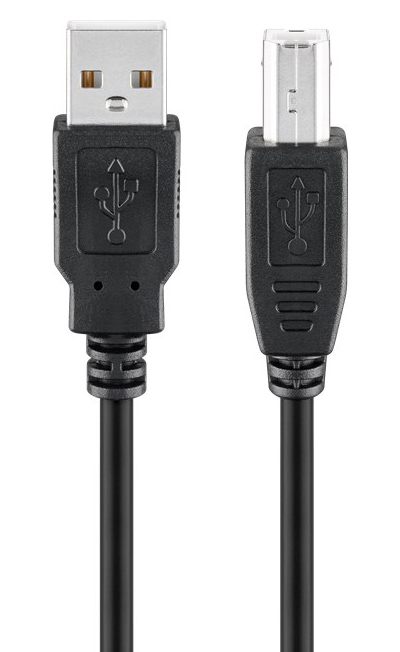 GOOBAY καλώδιο USB σε USB Type B 95129, 0.25m, 480Mbps, μαύρο 1 GOOBAY καλώδιο USB σε USB Type B 95129