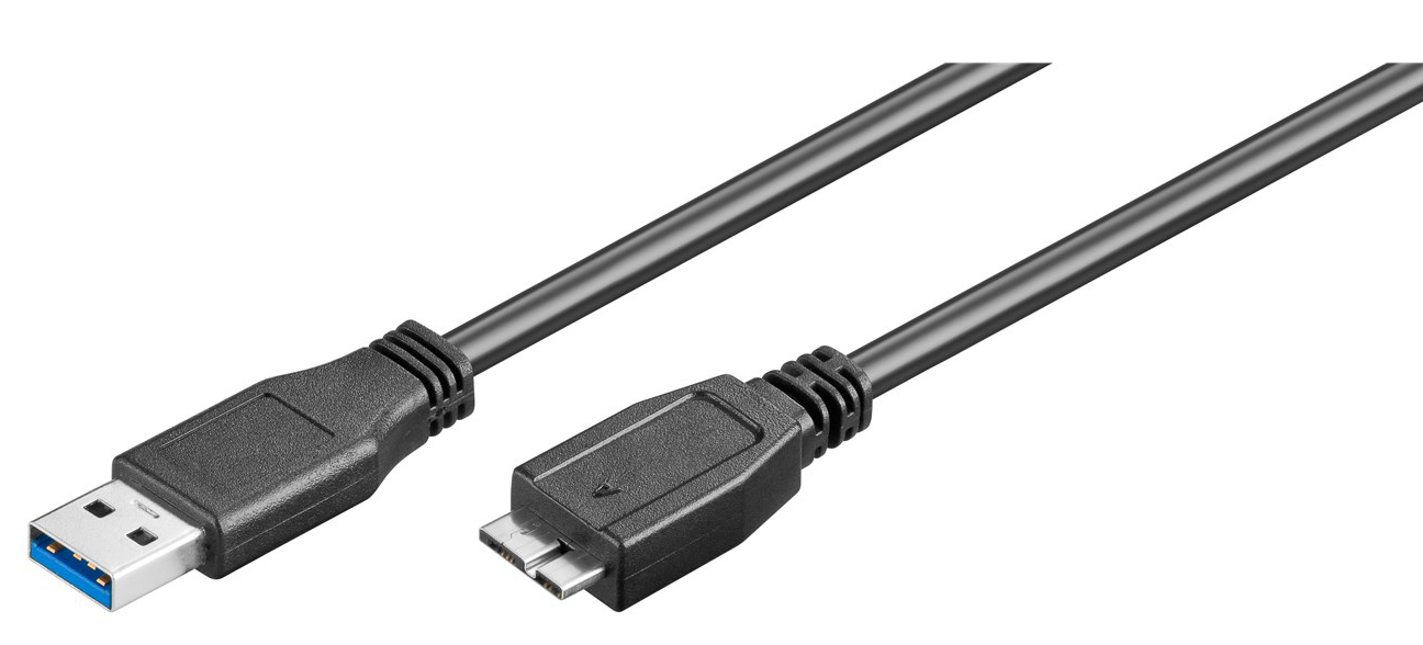 GOOBAY καλώδιο USB 3.0 σε USB 3.0 micro Τype B 95169, 15W, 5Gbps, 1m, μαύρο 1 GOOBAY καλώδιο USB 3.0 σε USB 3.0 micro Τype B 95169