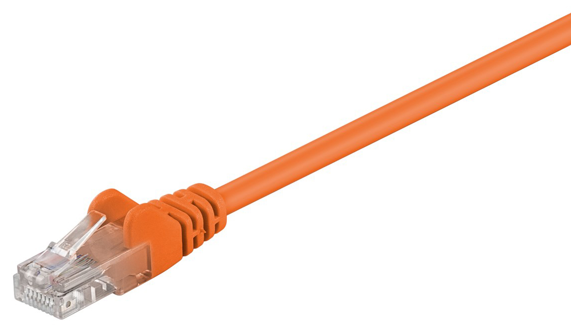 GOOBAY καλώδιο δικτύου 95218, CAT 5e U/UTP, CCA, PVC, 1m, πορτοκαλί 1 GOOBAY καλώδιο δικτύου 95218