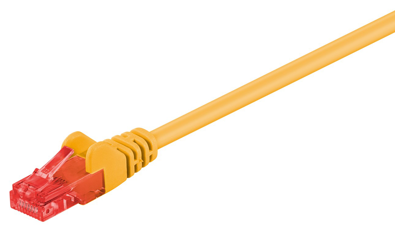 GOOBAY καλώδιο δικτύου 95249, CAT 6 U/UTP, CCA, PVC, 0.25m, κίτρινο 1 GOOBAY καλώδιο δικτύου 95249