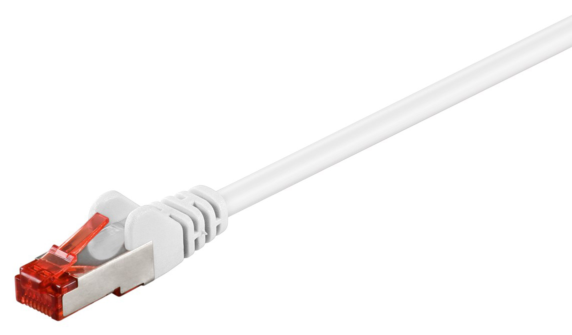 GOOBAY καλώδιο δικτύου 95481, CAT 6 S/FTP (PiMF), CCA, 1m, λευκό 1 GOOBAY καλώδιο δικτύου 95481