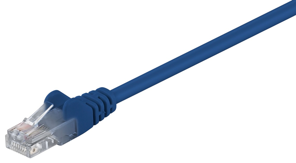 GOOBAY καλώδιο δικτύου 95554, CAT 5e U/UTP, CCA, 1.5m, μπλε 1 GOOBAY καλώδιο δικτύου 95554