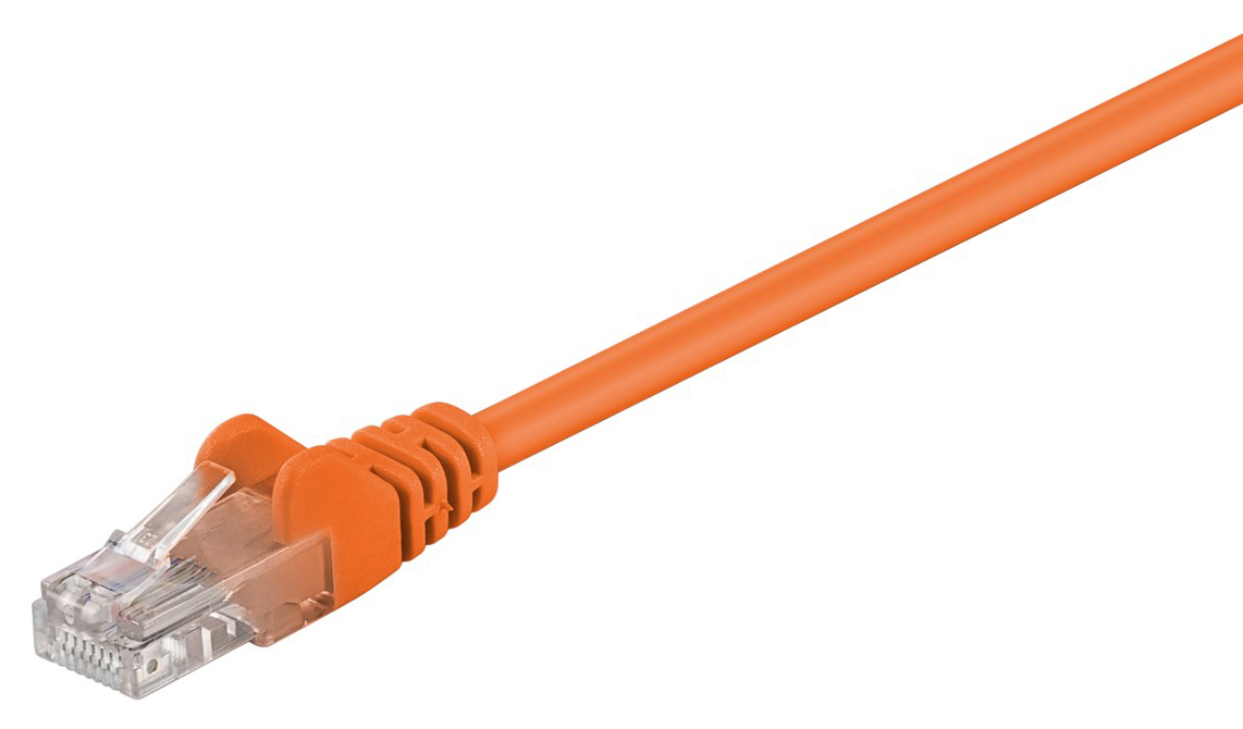 GOOBAY καλώδιο δικτύου 95560, CAT 5e U/UTP, CCA, PVC, 1.5m, πορτοκαλί 1 GOOBAY καλώδιο δικτύου 95560