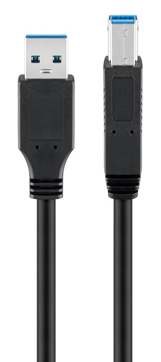 GOOBAY καλώδιο USB 3.0 σε USB Type B 95721, 0.25m, 5Gbps, μαύρο 1 GOOBAY καλώδιο USB 3.0 σε USB Type B 95721
