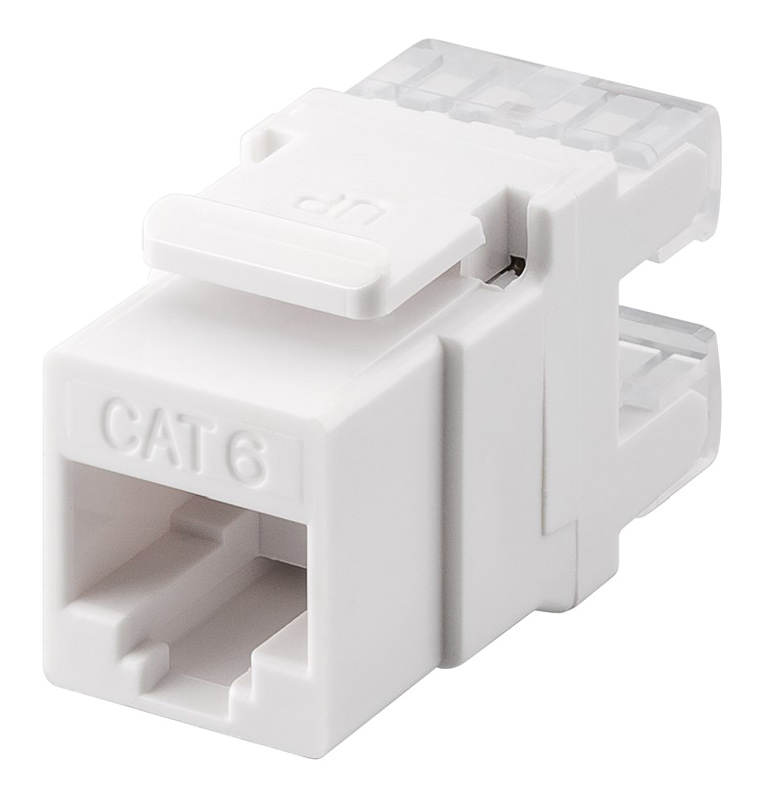 GOOBAY Keystone module RJ45 CAT 6 95740, UTP, 250MHz, λευκό 1 GOOBAY Keystone module RJ45 CAT 6 95740