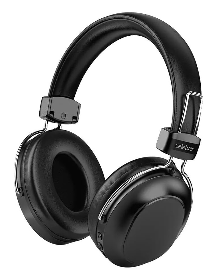 CELEBRAT headphones A36, ασύρματα & ενσύρματα, micro SD, 40mm, 250mAh, μαύρα 1 CELEBRAT headphones A36