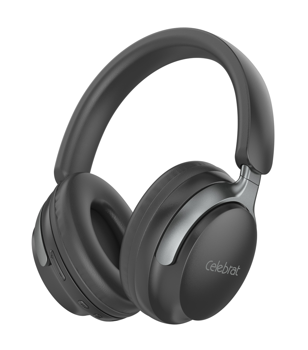 CELEBRAT headphones A40, ασύρματα & ενσύρματα, 40mm, 250mAh, μαύρα 1 CELEBRAT headphones A40